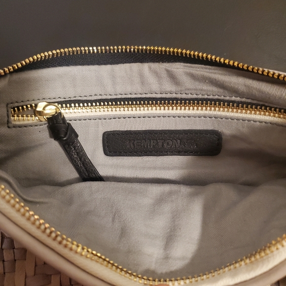 NWT Kempton & Co. Tresco Medium Pouch - Smoke & Chalk - Picture 10 of 12